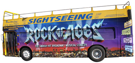 Rock of Ages sightseeing tour bus